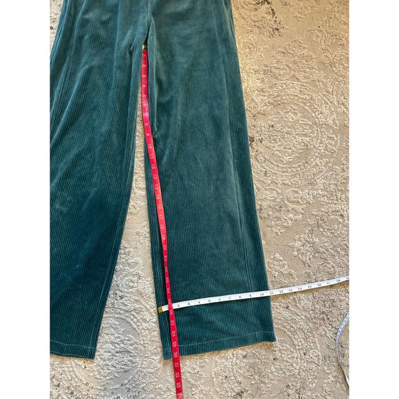 Lululemon Scuba MR Wide Leg Pant Velvet Cord Sz. 4 Storm Teal - Picture 6 of 7